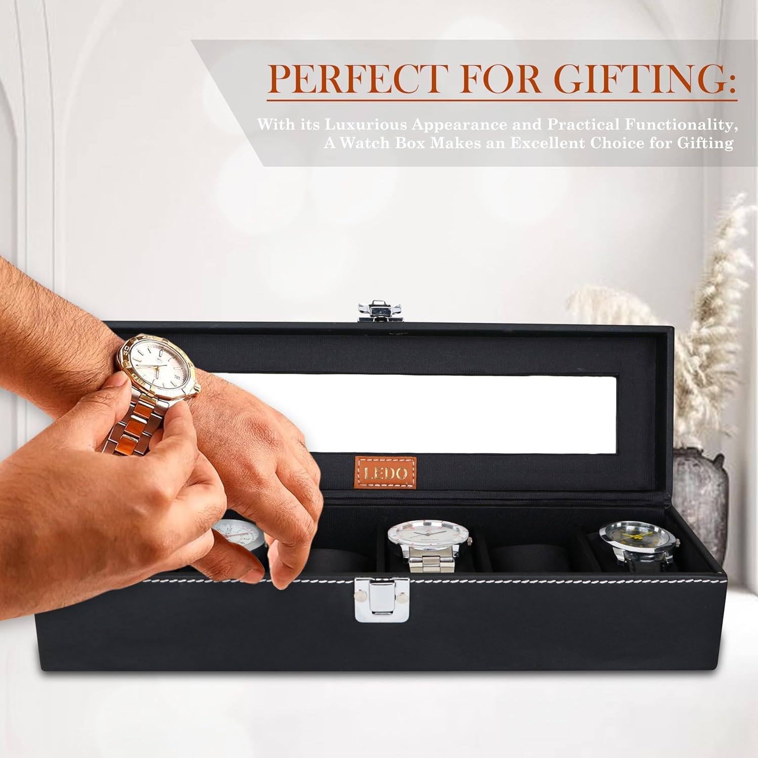 LEDO Watch Box Holder Organizer Case